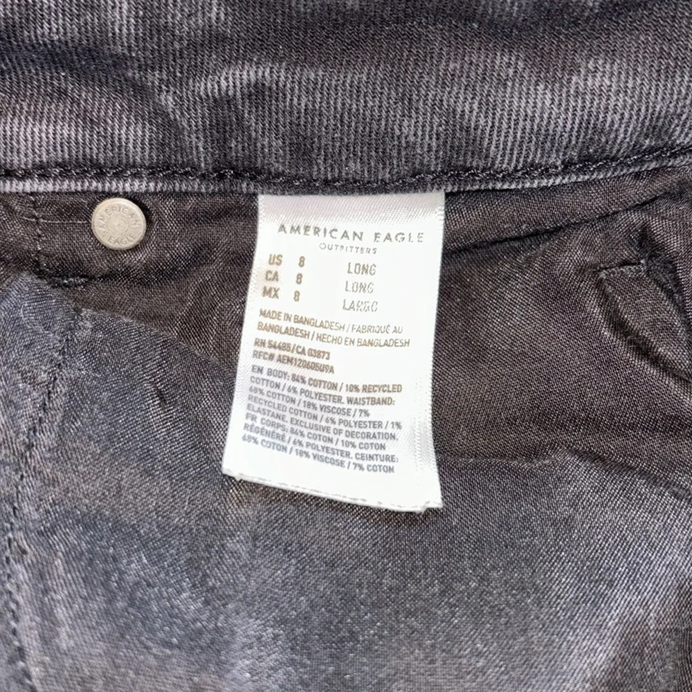 American Eagle Mom Straight Jean Size 8 Long
